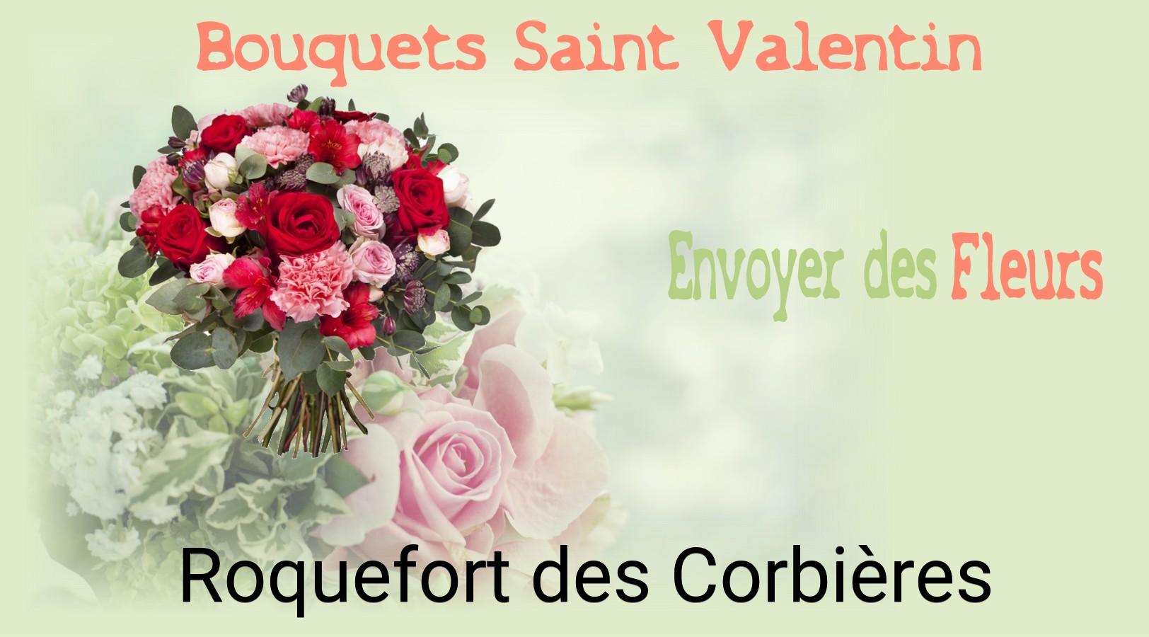 Roses de Saint-Valentin livrées à Roquefort-des-Corbières